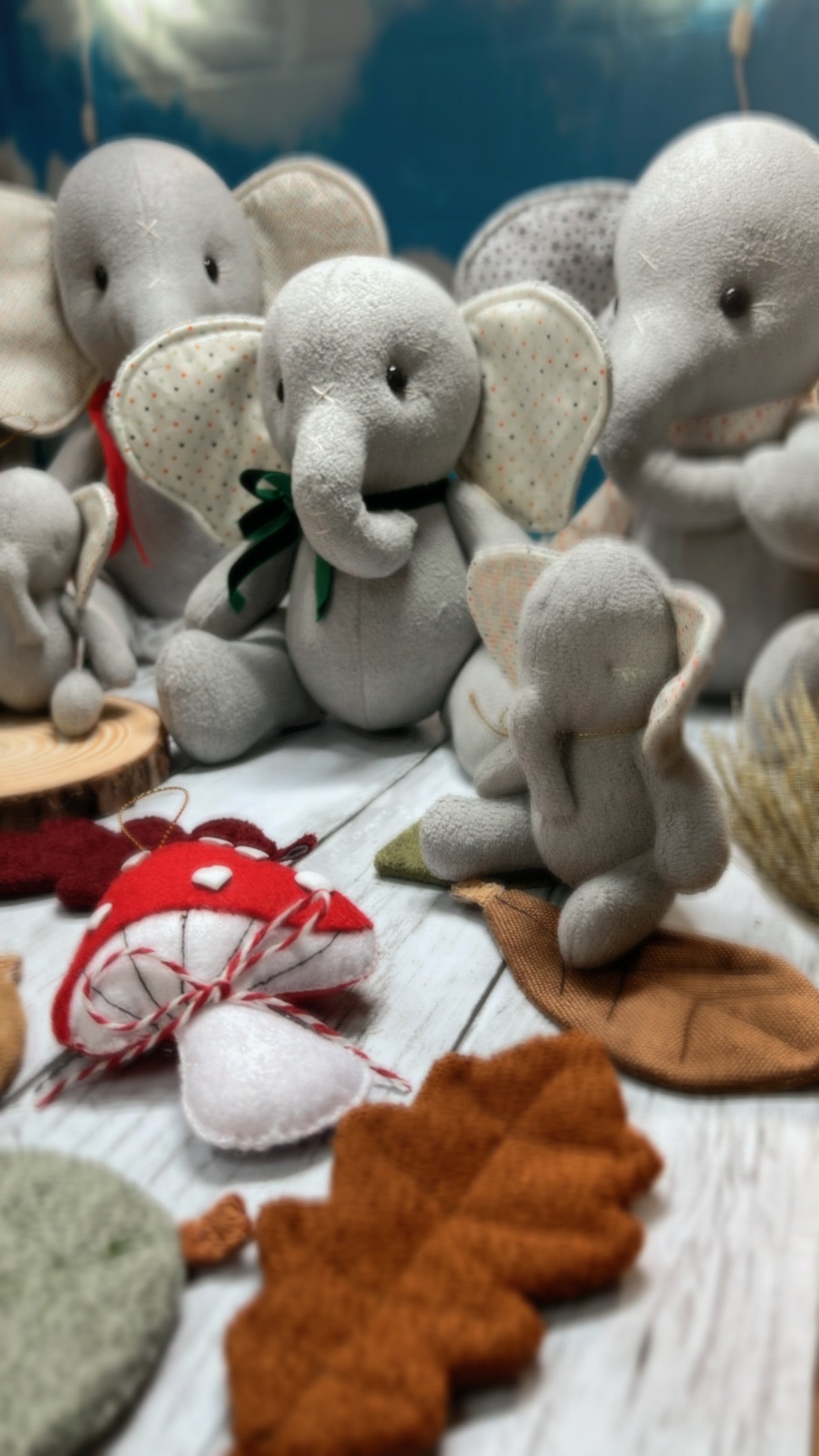 Special Mother”s Day Bundle - Ellie the Elephant (Stars)+ Mini Elephant