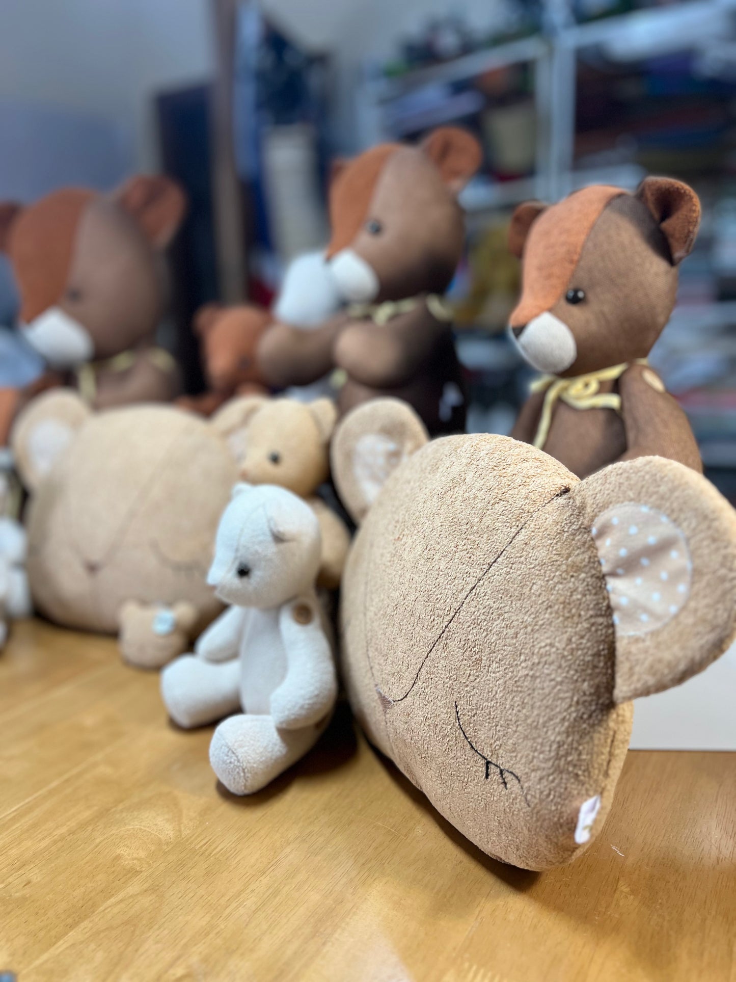 Teddy Bear Cushion - Handmade Nursery Decoration