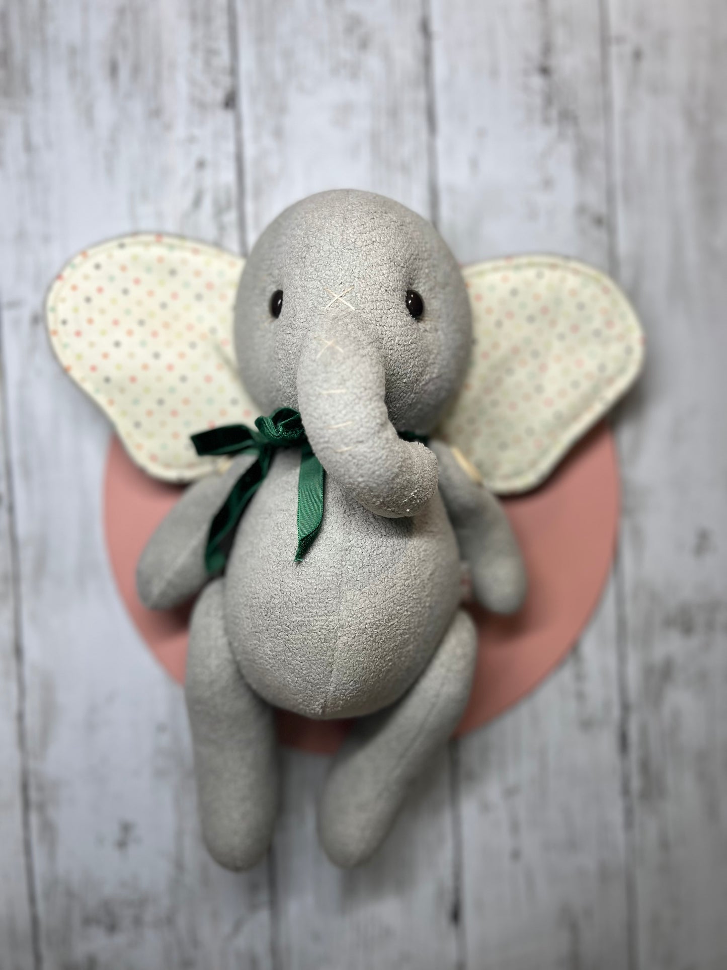 Special Mother’s Day Bundle - Ellie the Elephant (red ribbon)+ Baby Elephant (green Ribbon)