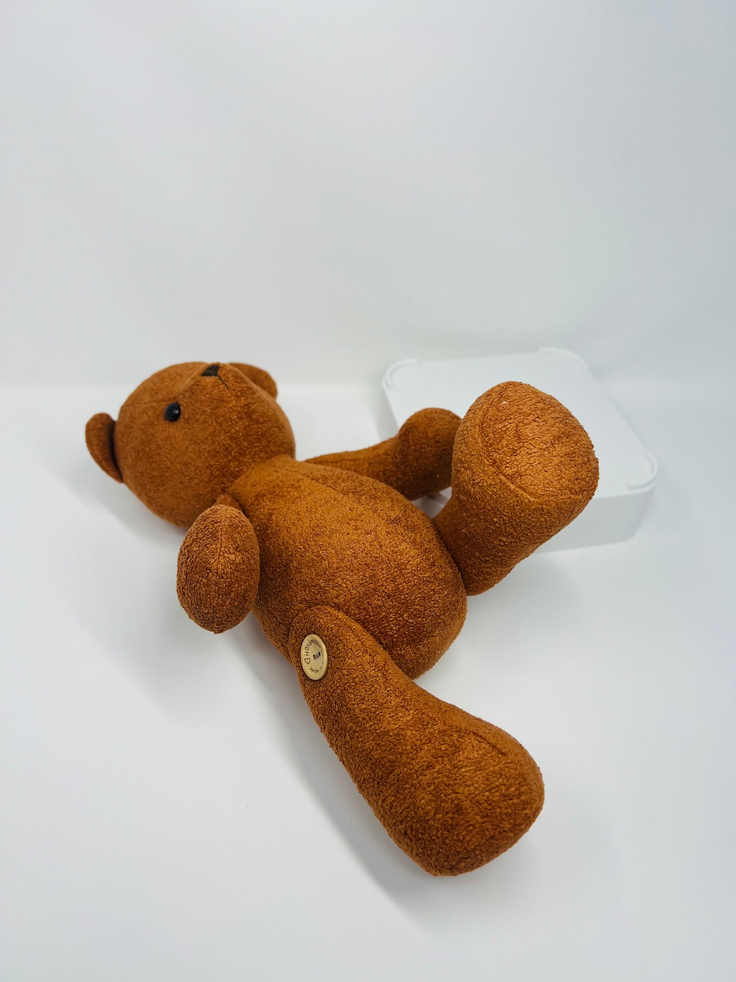 Small Chocolate Velvet Boucle Teddy Bear