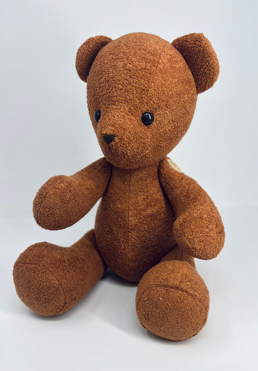 Small Chocolate Velvet Boucle Teddy Bear