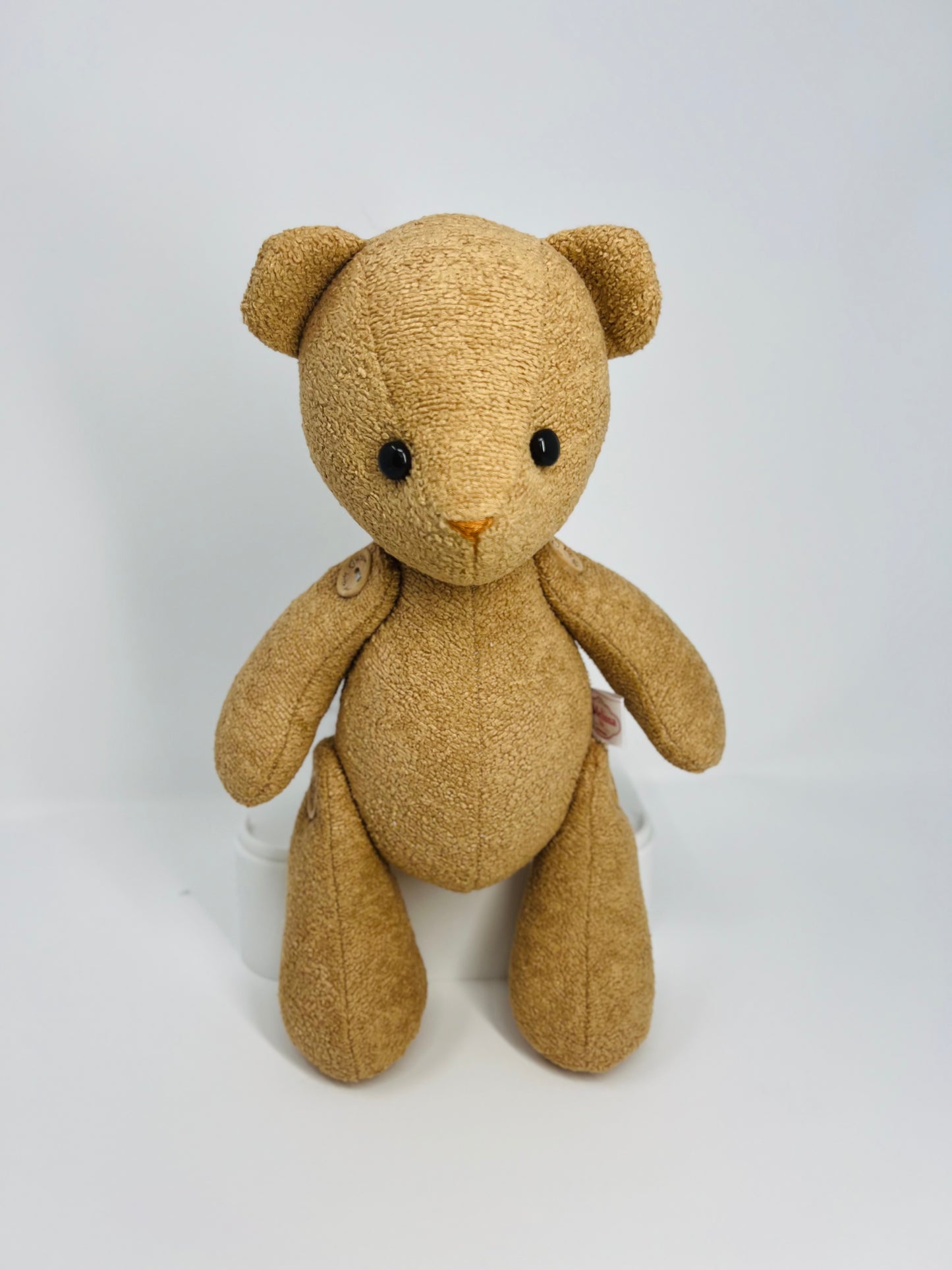 Mini Brown Velvet Boucle Teddy Bear