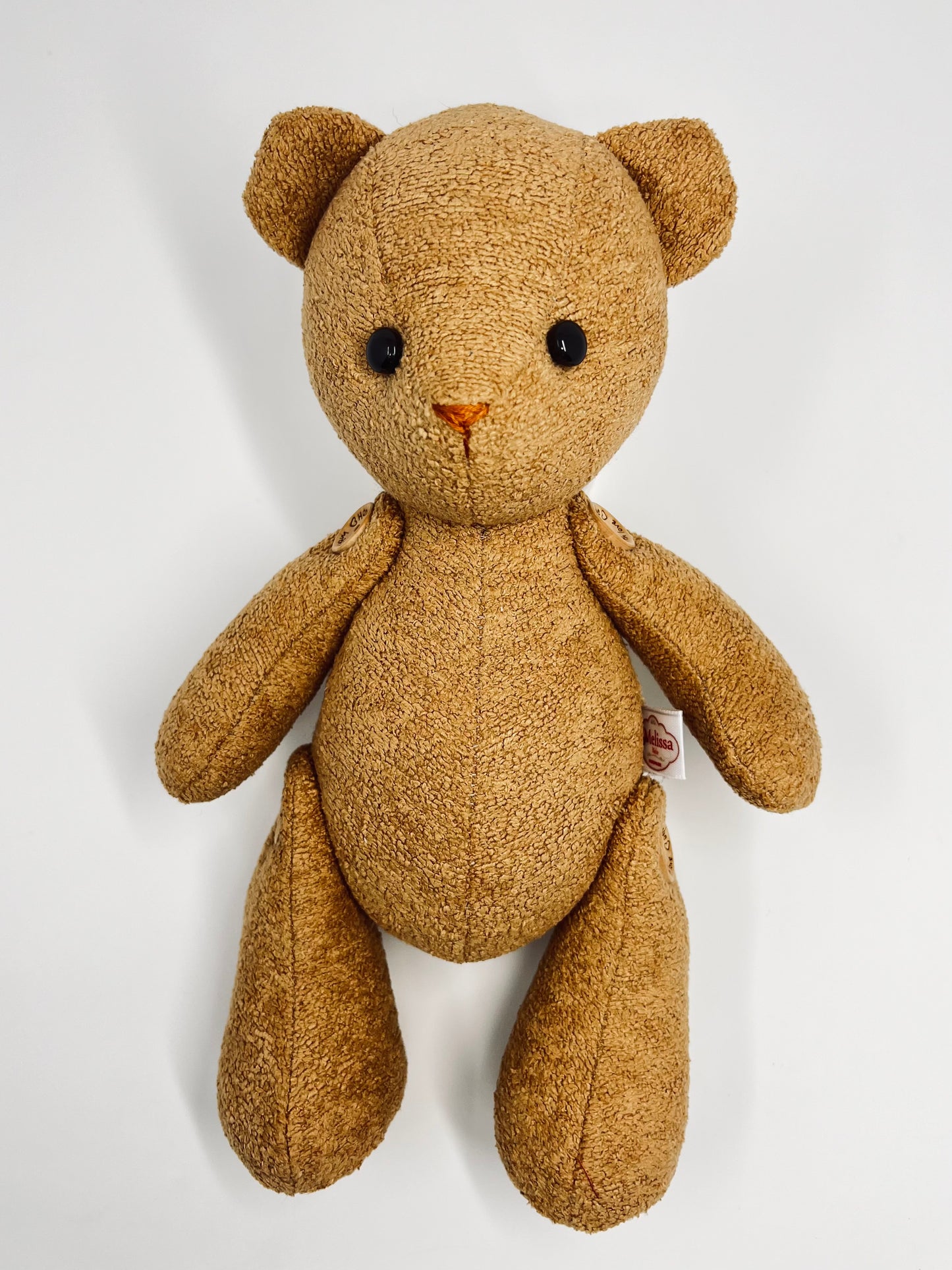 Mini Brown Velvet Boucle Teddy Bear