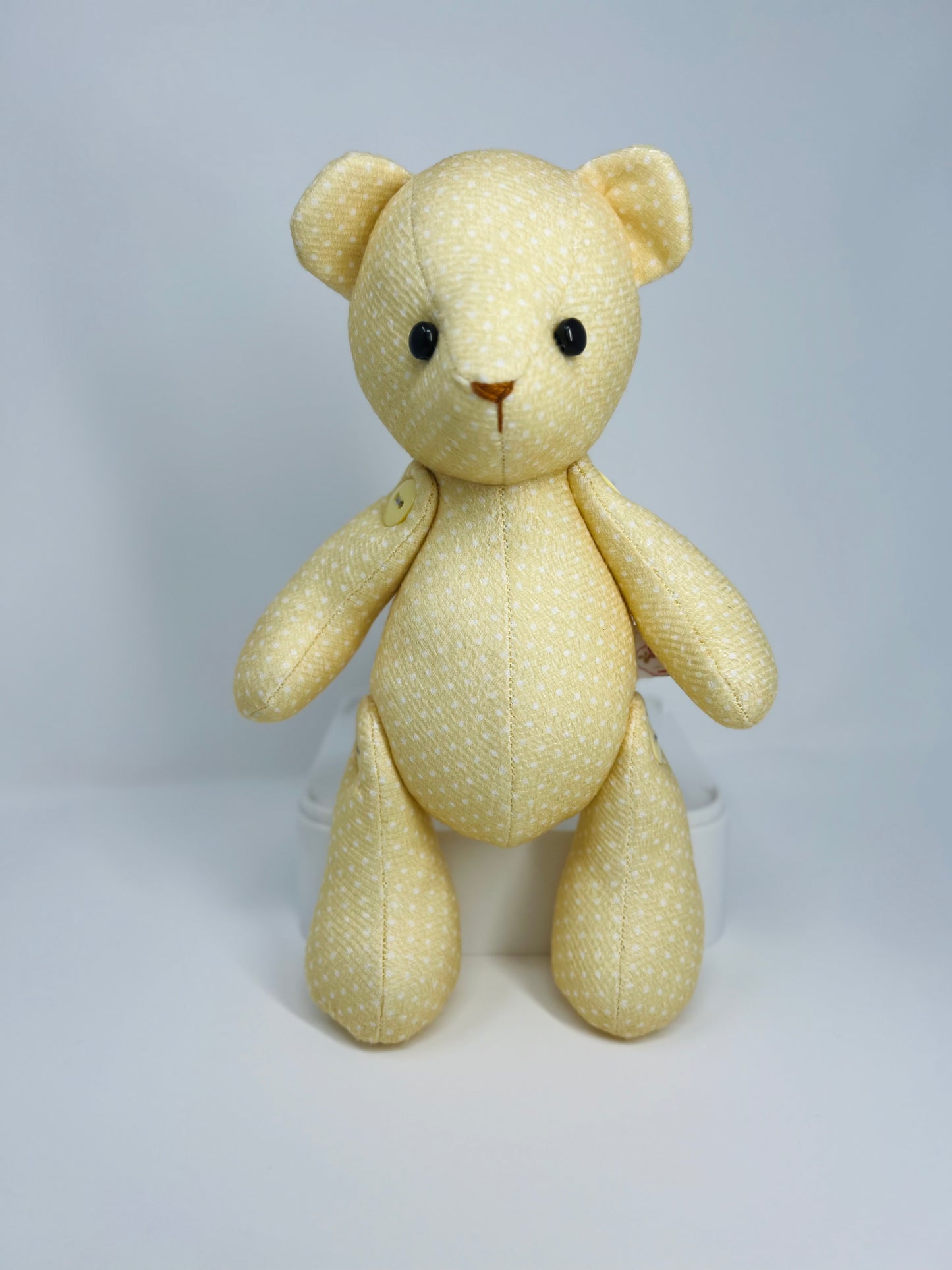 Sunny the Polka Dot Teddy Bear: A Cheerful Handmade Treasure