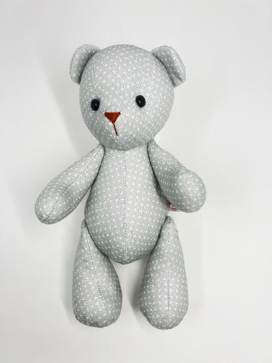 Grayson the Polka Dot Teddy Bear: A Timeless Handmade Classic