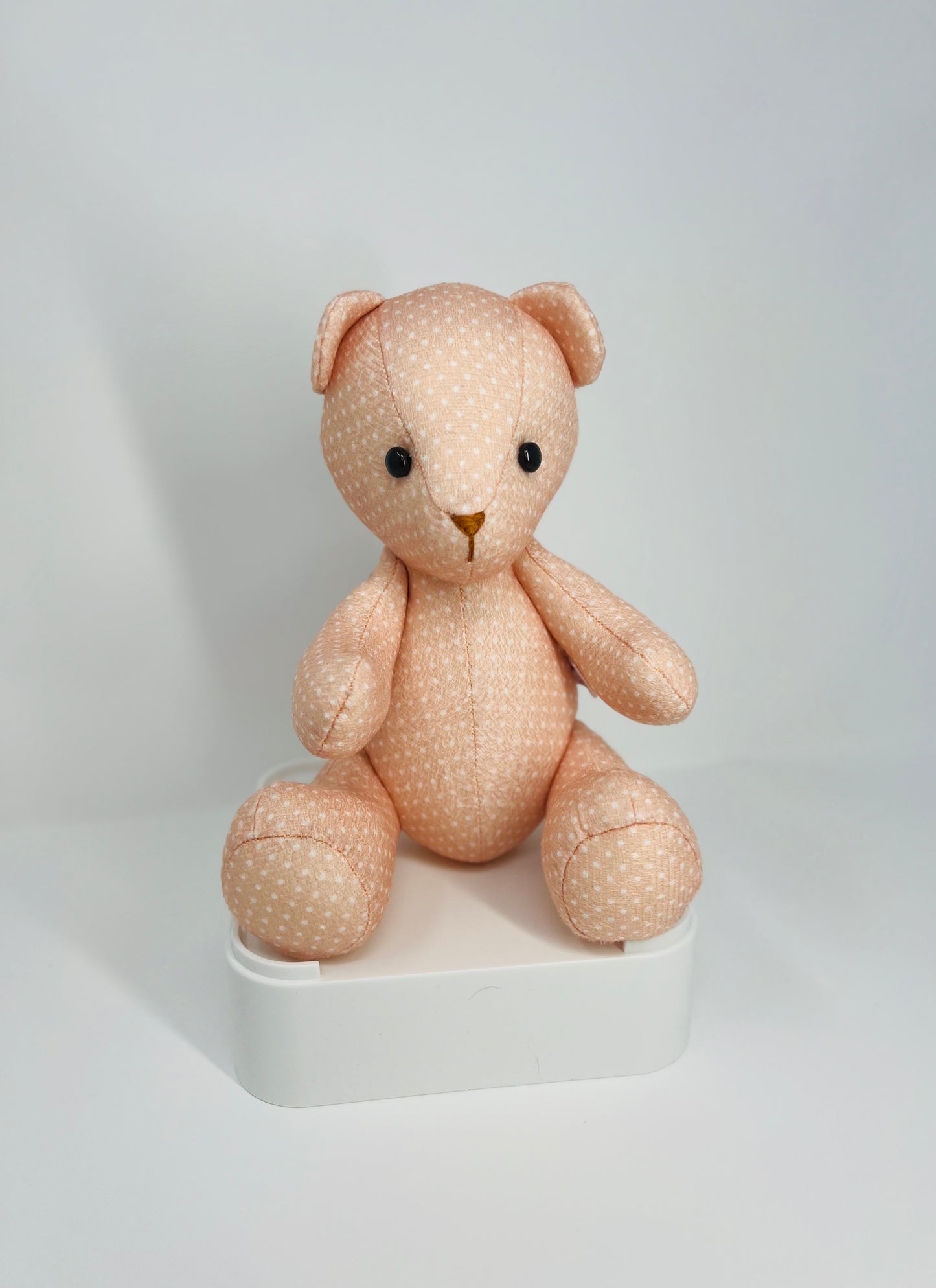 Rosie the Polka Dot Teddy Bear: A Charming Handmade Delight