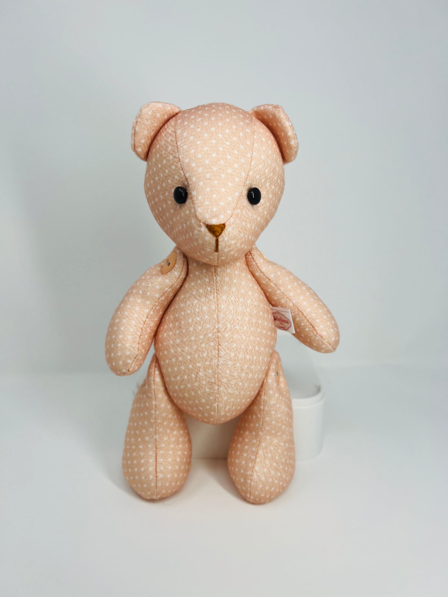 Rosie the Polka Dot Teddy Bear: A Charming Handmade Delight