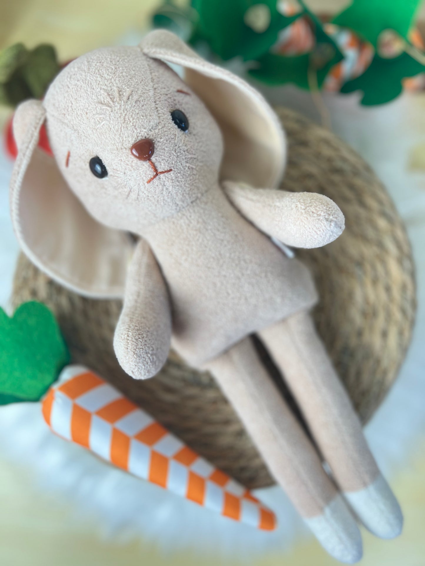 Bramble the Bunny – Handmade Heirloom Doll (34cm / 13.4”)
