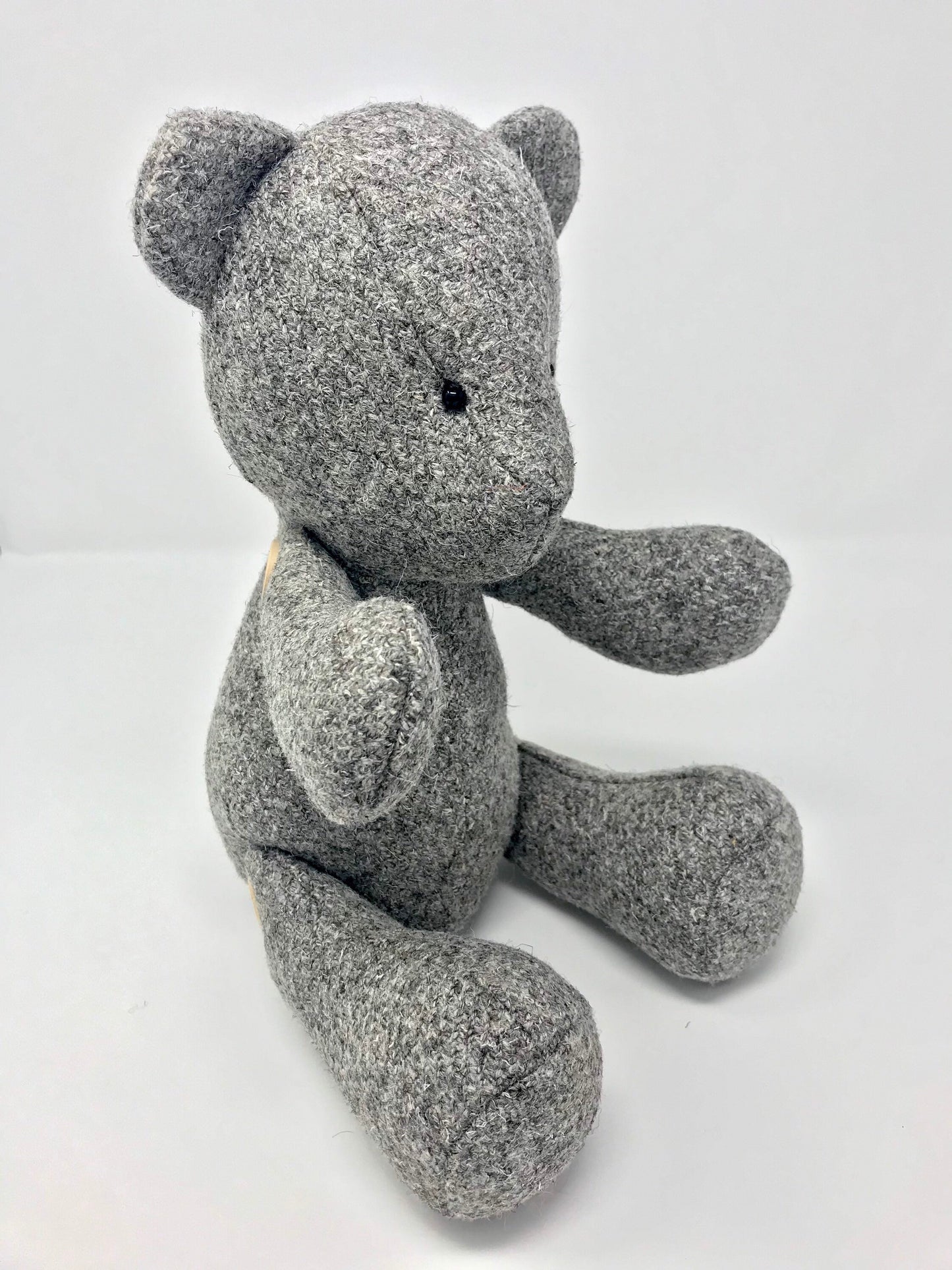 Adorable Medium size Teddy Bear Unique soft Lake District Tweed Cuddly Plush toy Room Decor