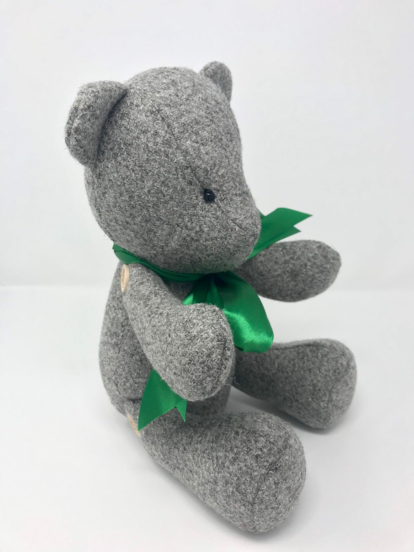 Adorable Medium size Teddy Bear Unique soft Lake District Tweed Cuddly Plush toy Room Decor