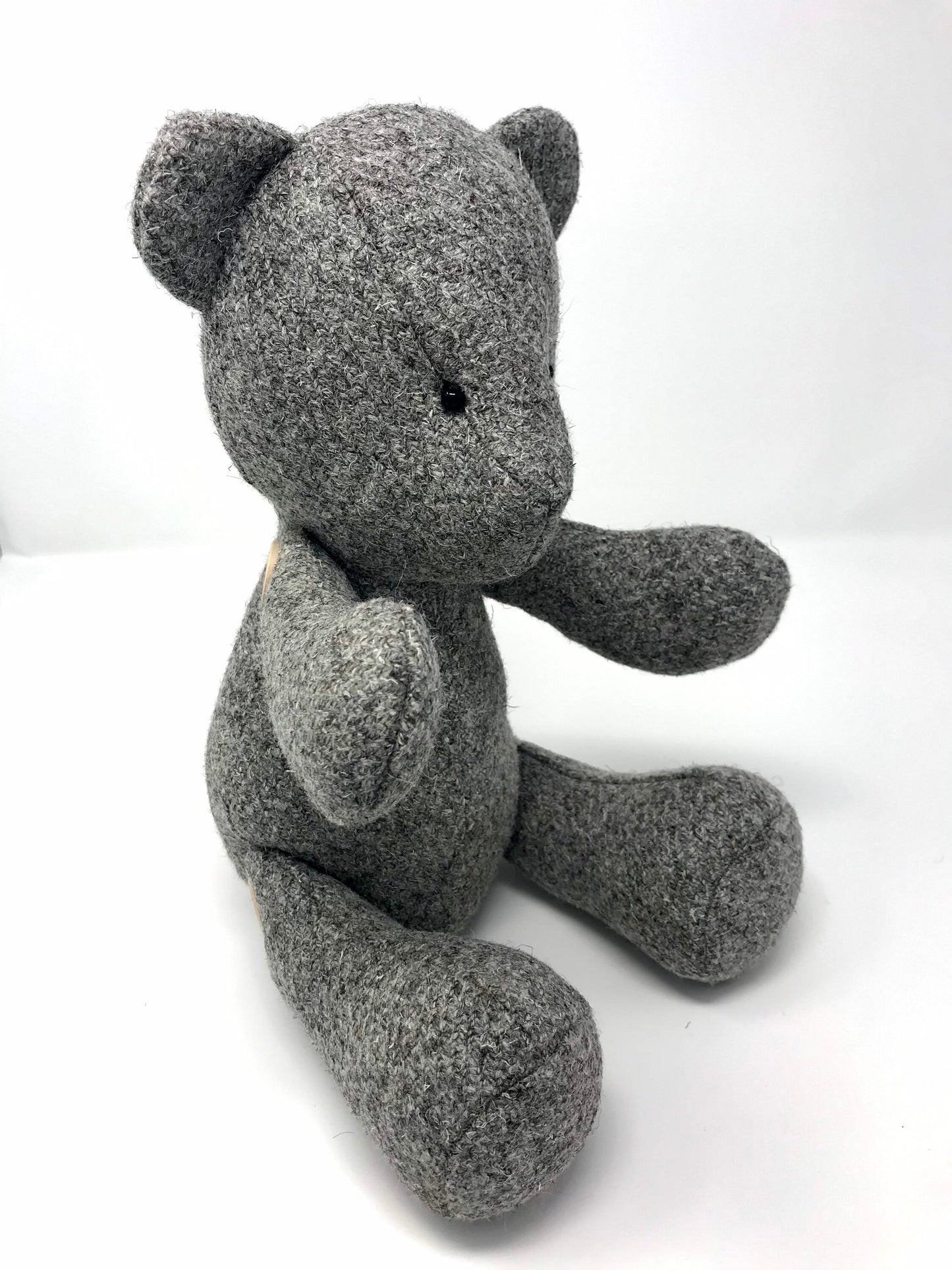 Adorable Medium size Teddy Bear Unique soft Lake District Tweed Cuddly Plush toy Room Decor