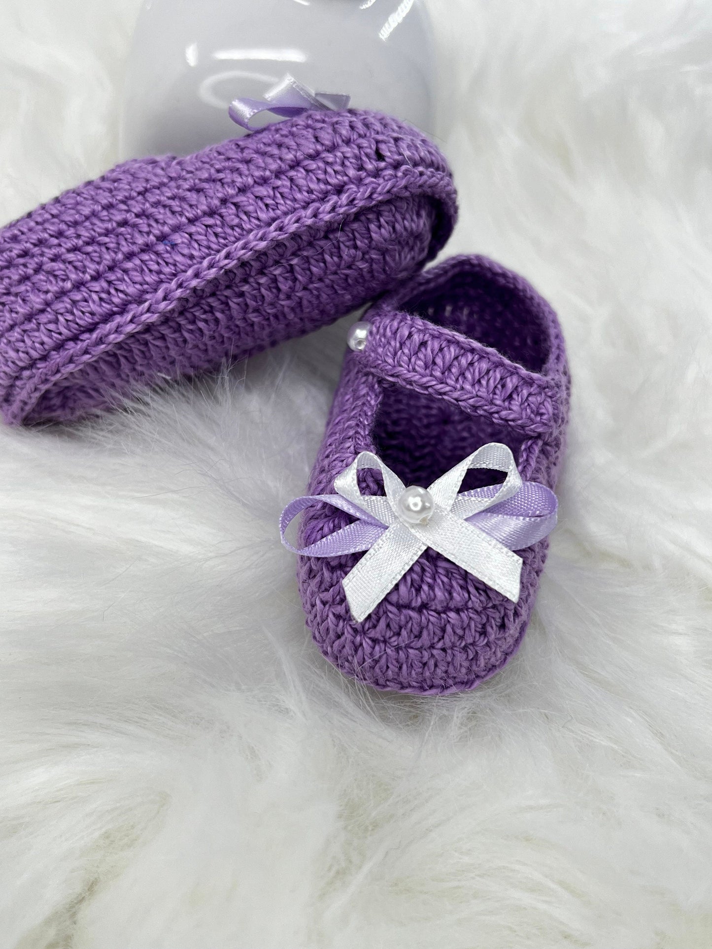 Different Handmade Baby shoes in crochet, each one is a special beautiful gift for newborn - choice of 9