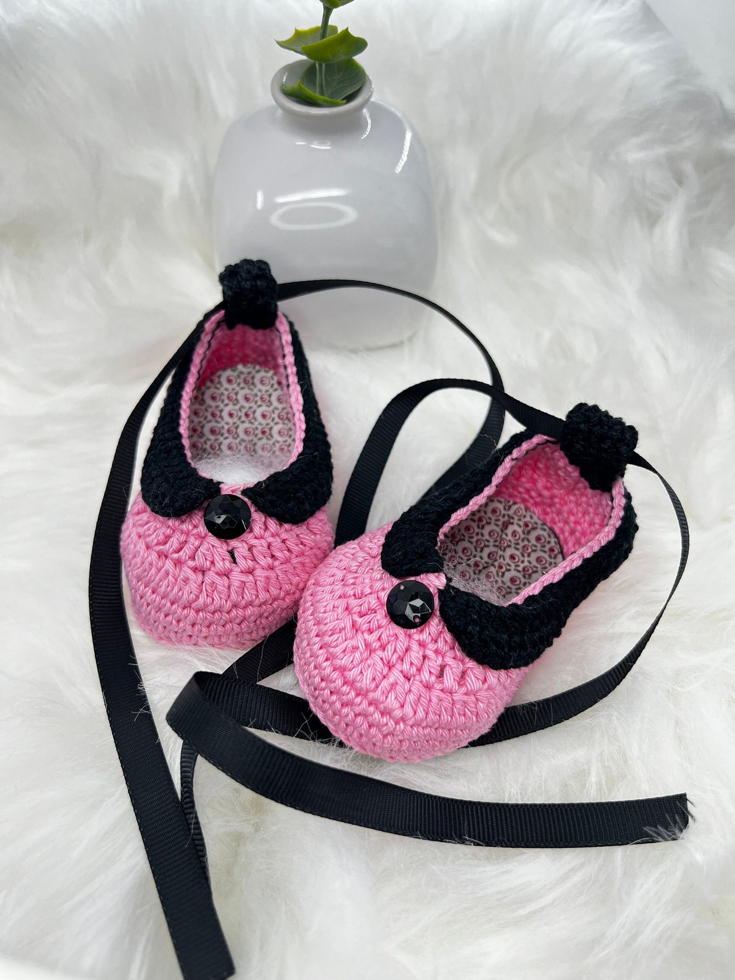 Handmade Baby shoes in crochet, each one is a special beautiful gift for newborn - choice of 3