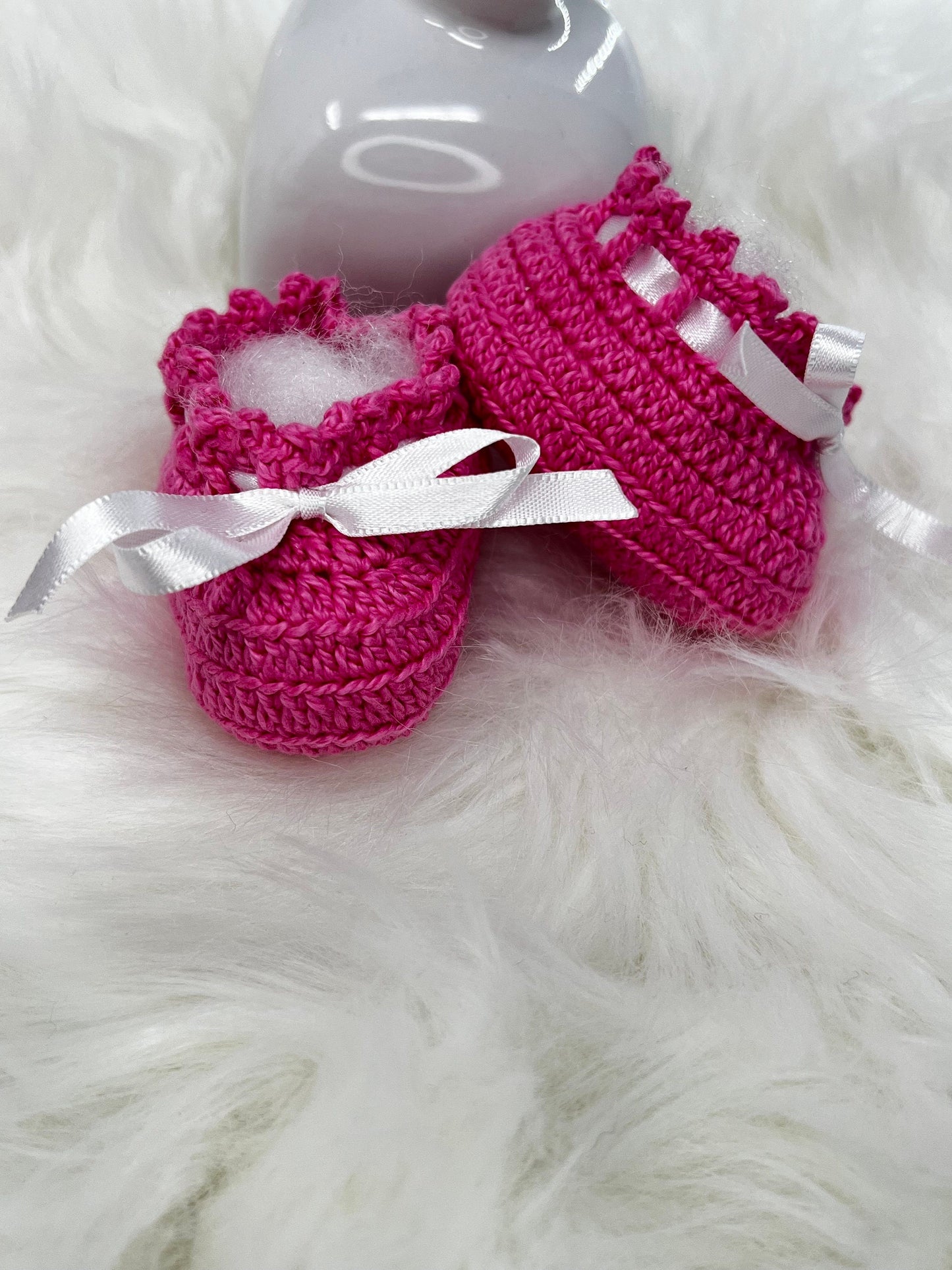 Different Handmade Baby shoes in crochet, each one is a special beautiful gift for newborn - choice of 9